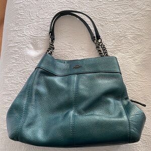 Large, Teal Coach Shoulder Bag 👜